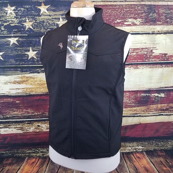 Wyoming Traders Other - WYOMING TRADERS MENS MORGAN SOFT-SHELL VEST - BLACK